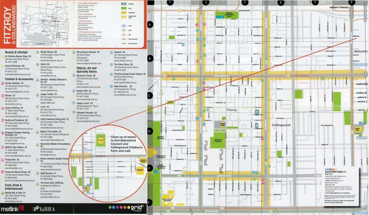 地図のFitzroyメルボルン