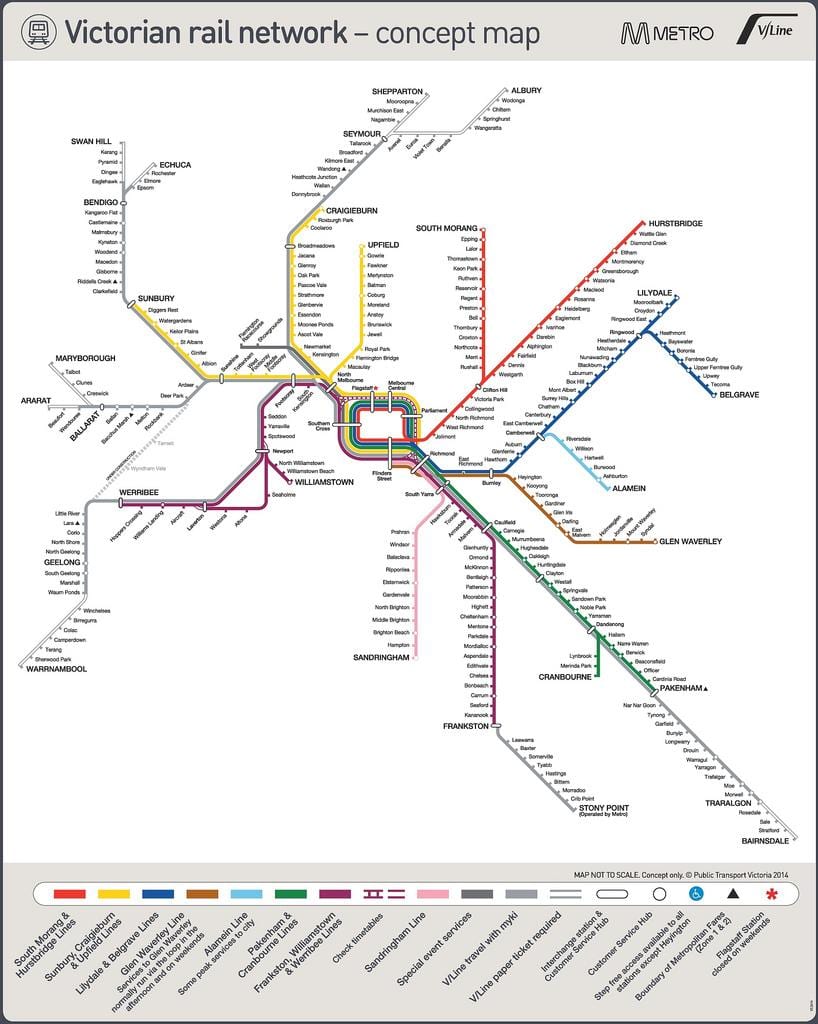 メルボルンのptv地図