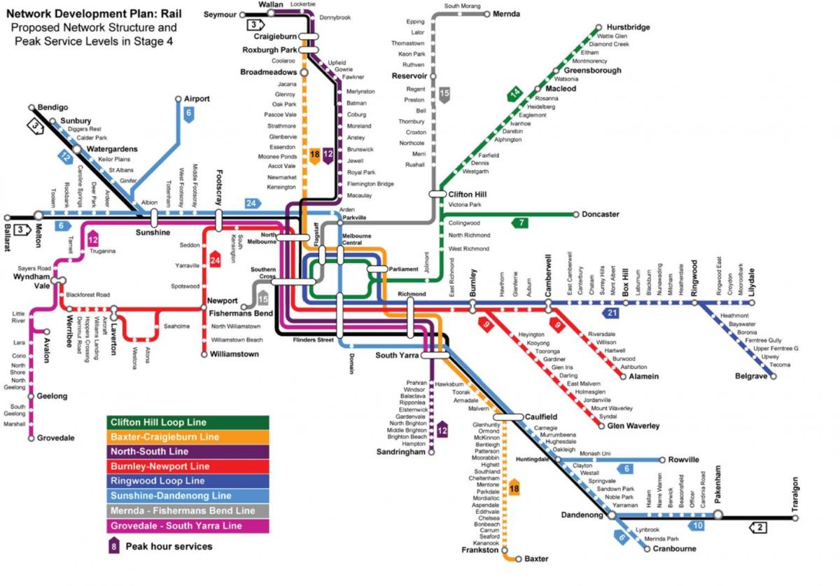 駅メルボルンの地図