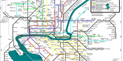 メルボルンバス地図