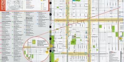 地図のFitzroyメルボルン
