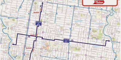 地図メルボルンのバイクシェア
