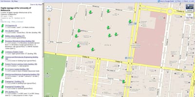 地図のメルボルン大学