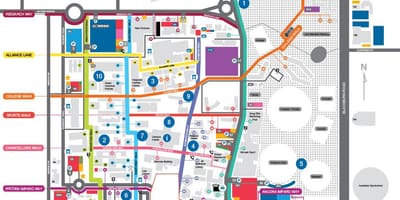 地図のモナシュ大学