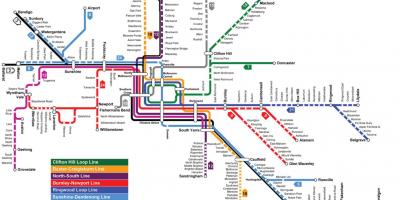 駅メルボルンの地図
