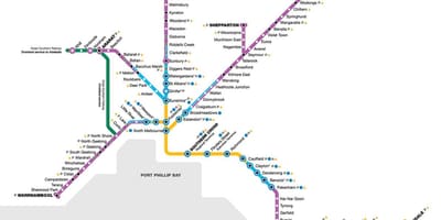 Vline地図