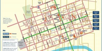 地図のストリートアートの地図