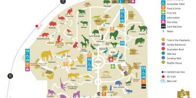 地図のメルボルン動物園